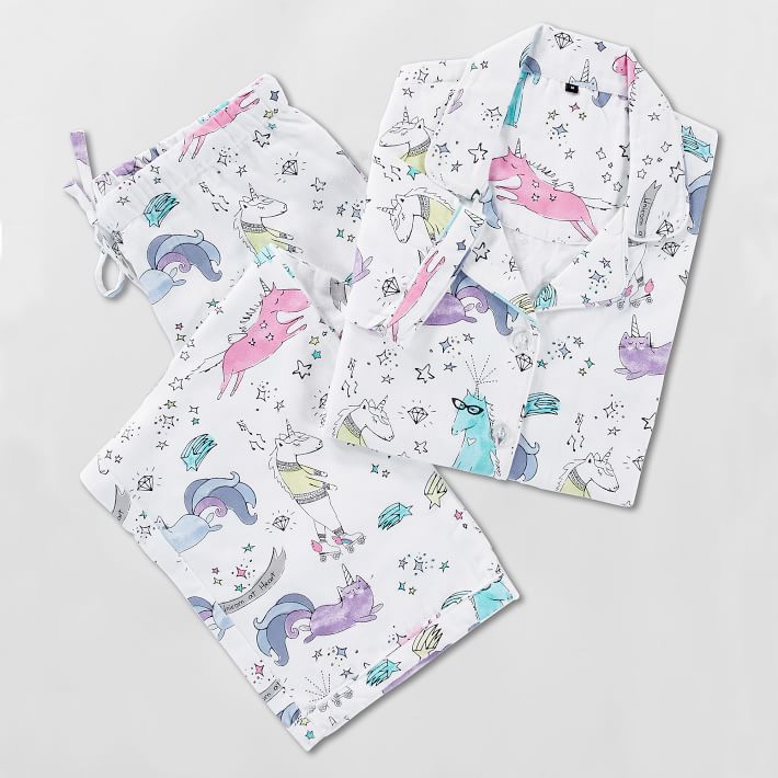 Unicorn Organic Flannel Pajama Set