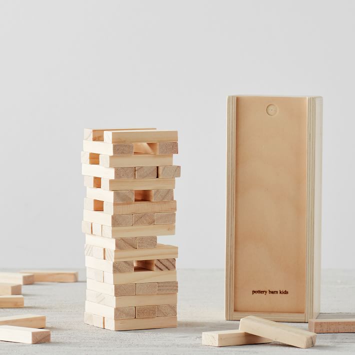 Wood Stacking Tower Game