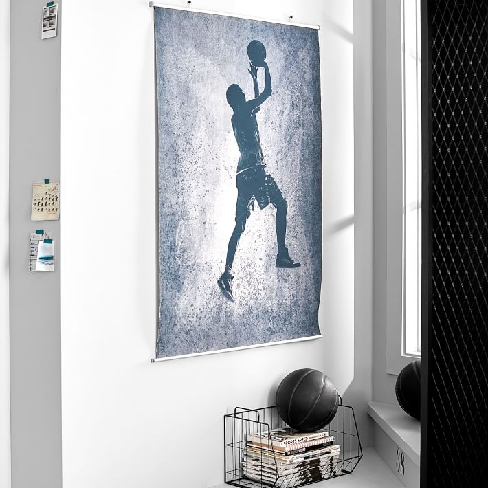 Basketball Mural Wall Decor Pottery Barn Teen