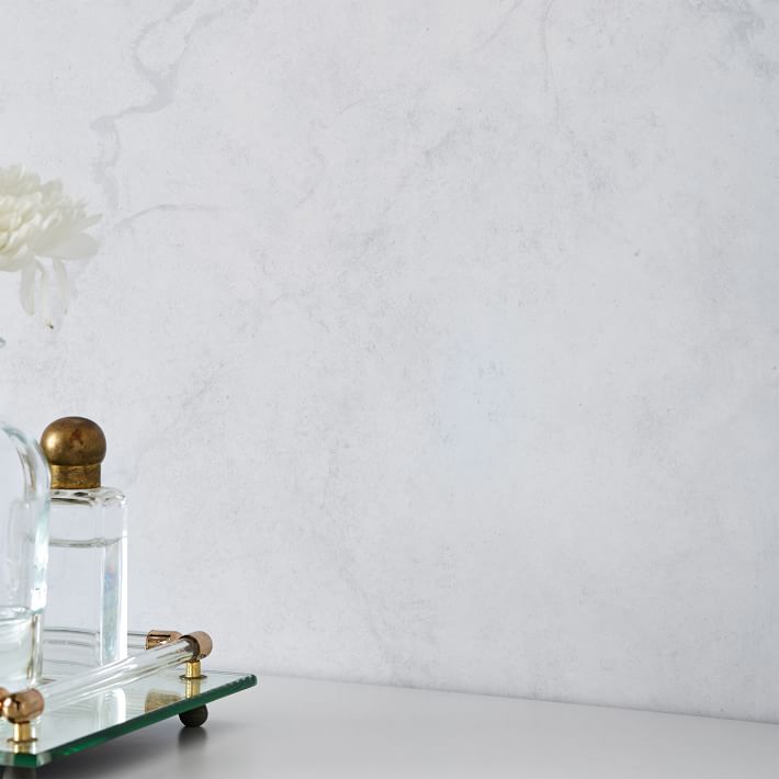 Carrara Marble Peel and Stick Dorm Wallpaper Pottery Barn Teen