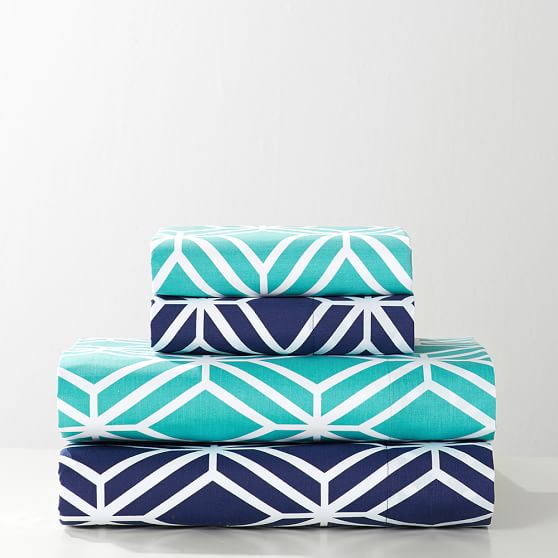 Diamond Geo Twin XL Sheets Pottery Barn Teen