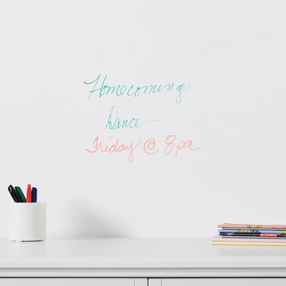 DryErase Peel and Stick Dorm Wallpaper Pottery Barn Teen