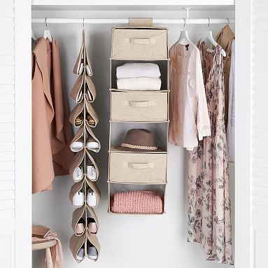 Extra Wide Closet Storage Set Hanging Closet Organizer | Closet ...