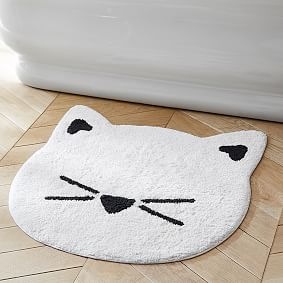 Strawberry Cat Kitchen Mats Set 2 Piece Pink Strawberry cat Decorative Rugs  for Kitchen Low-Profile Strawberry Cat Floor Mats Decorations for Home