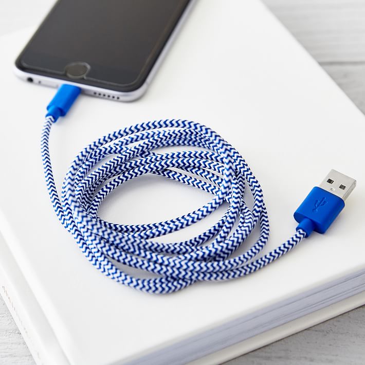 Kikkerland Cotton Braided Charging Cable