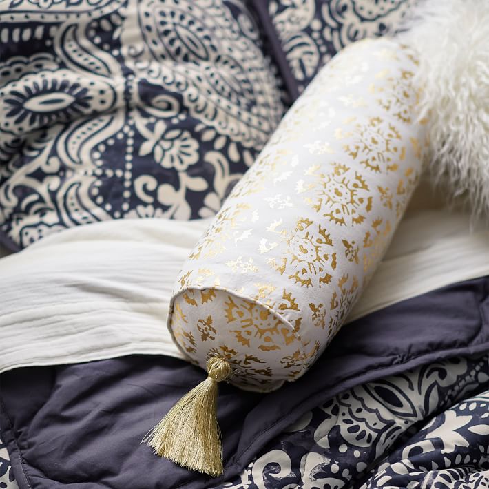 Pottery barn bolster top pillow