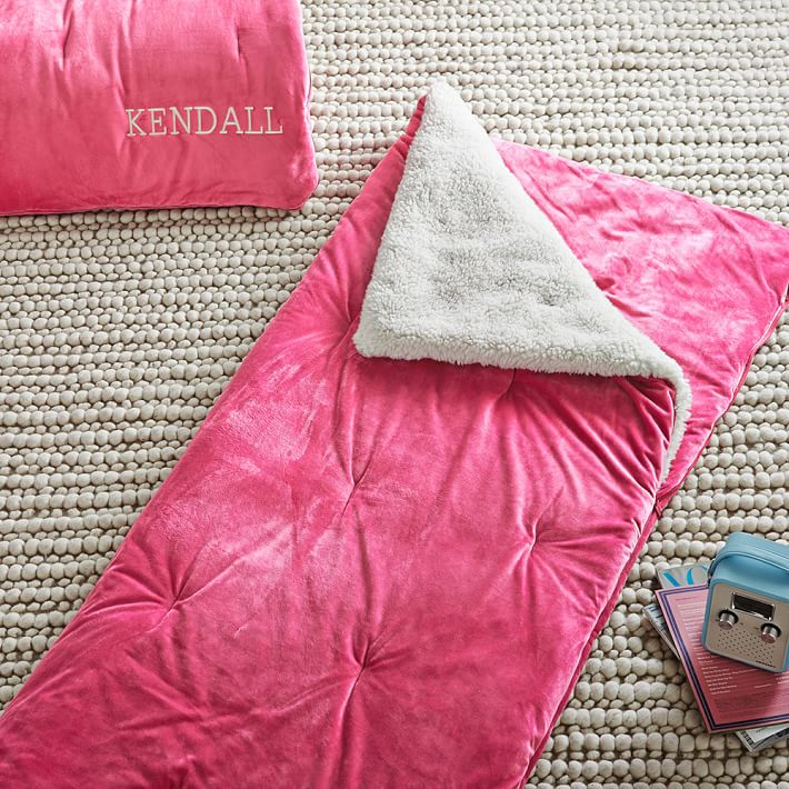 Sherpa Pop Sleeping Bag, Pink Magenta