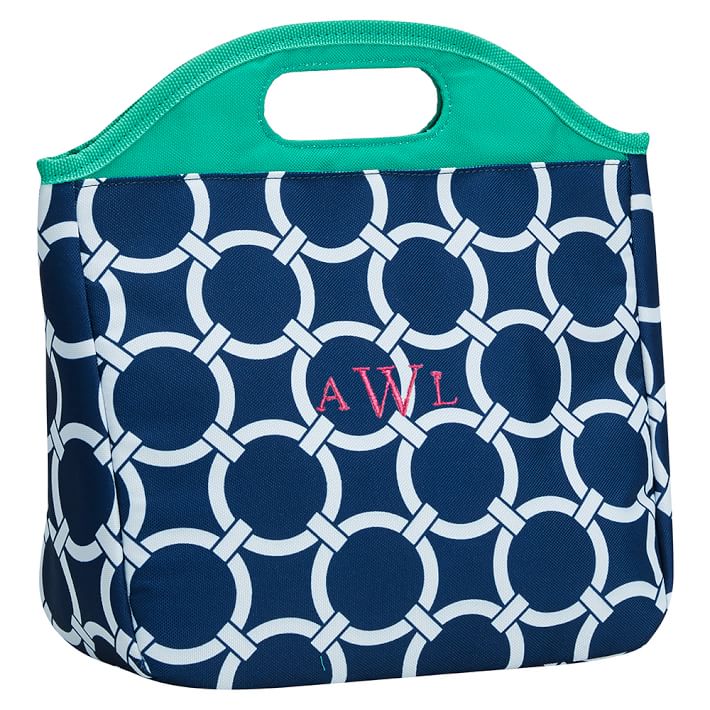 Gear-Up Preppy Rings Lunch Tote, Navy