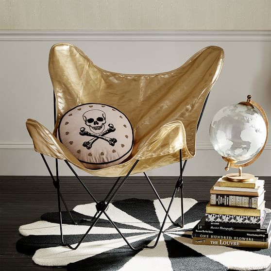 Gold best sale butterfly chair