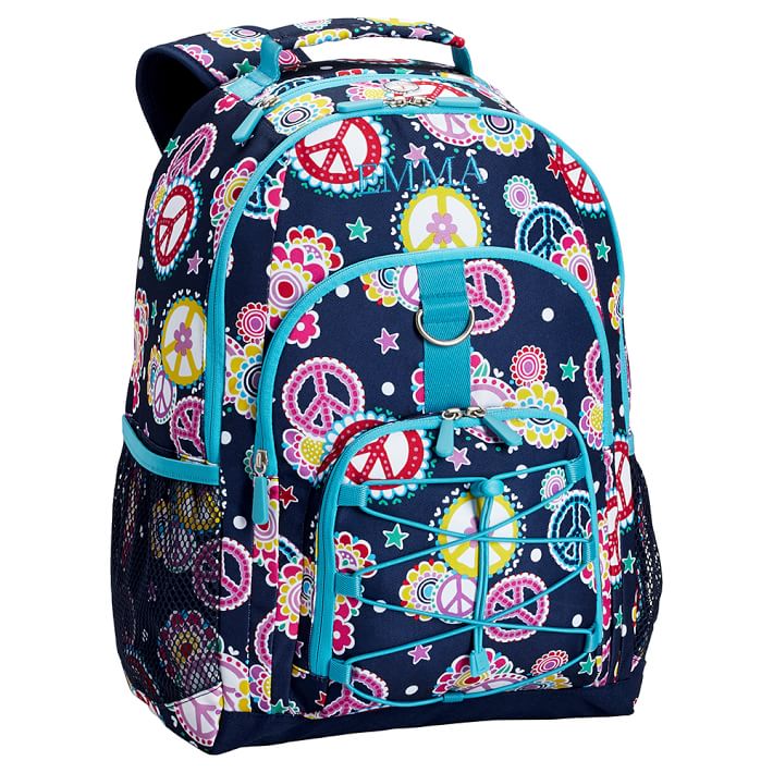 Gear-Up Navy Peace Paisley Backpack