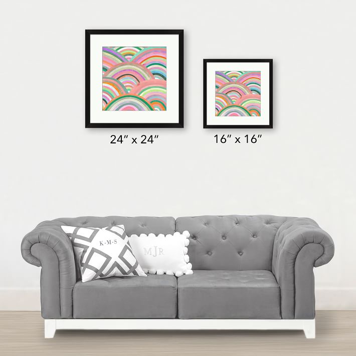 Pyramid Multicolor Abstract Art | Wall Prints | Pottery Barn Teen