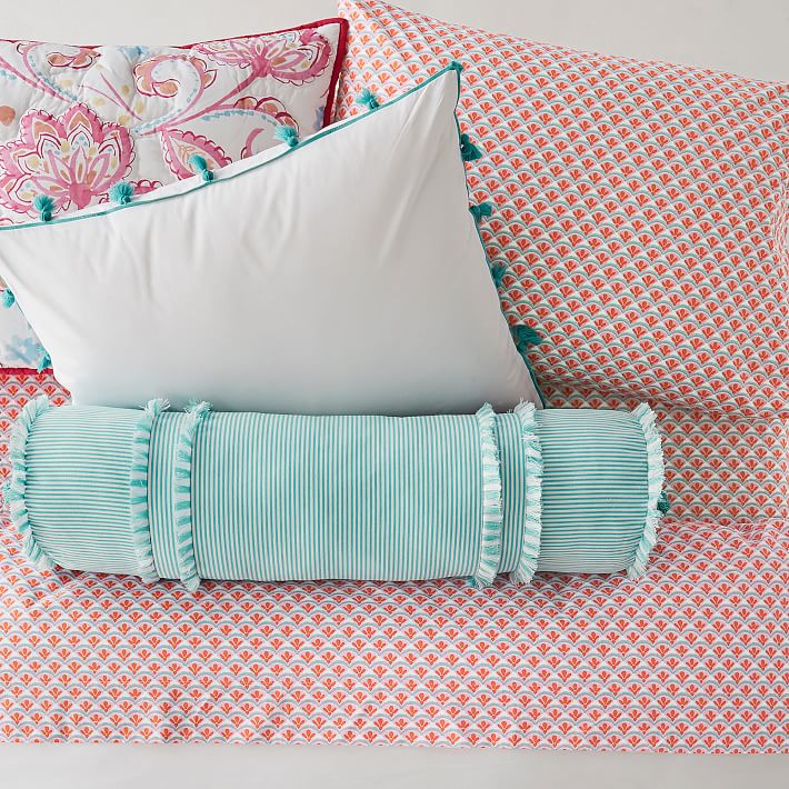 Striped Bolster Pillows Pottery Barn Teen