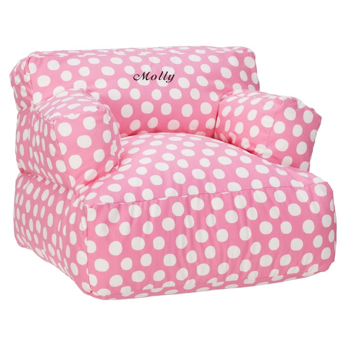 Pink Painted Dot Eco Lounger