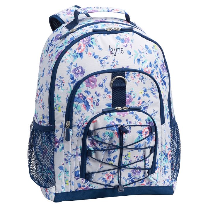 Gear-Up Gray Ditsy Floral Backpack