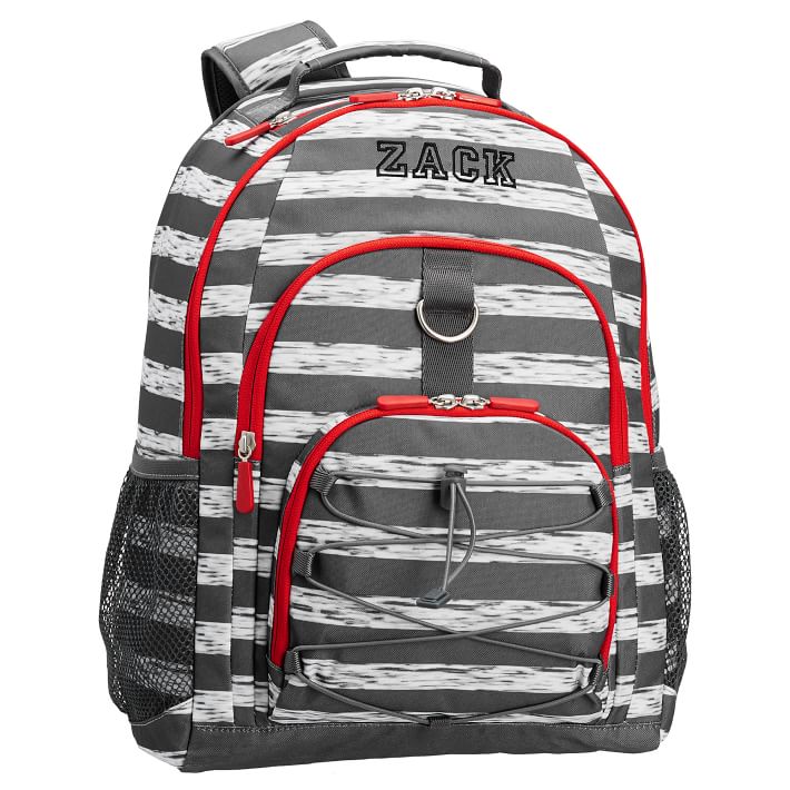 Gear-Up Marled Stripe Gray Backpack