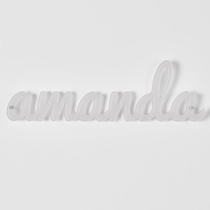 Acrylic Name Decor Wall Decor Pottery Barn Teen