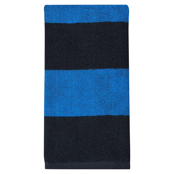 Rugby stripe bath online towels