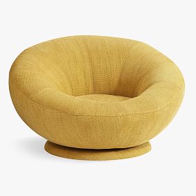 West elm deals yellow swivel chair