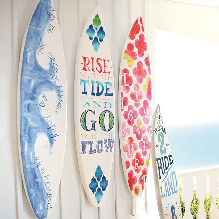 3-D Surfboard Art | Wall Decor | Pottery Barn Teen