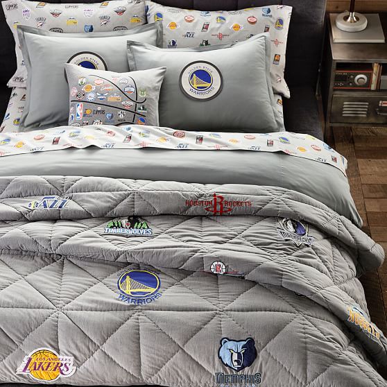 NBA Boys Quilt Sale Pottery Barn Teen