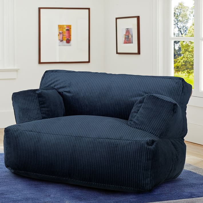 Navy Wide Wale Cord Eco Lounger