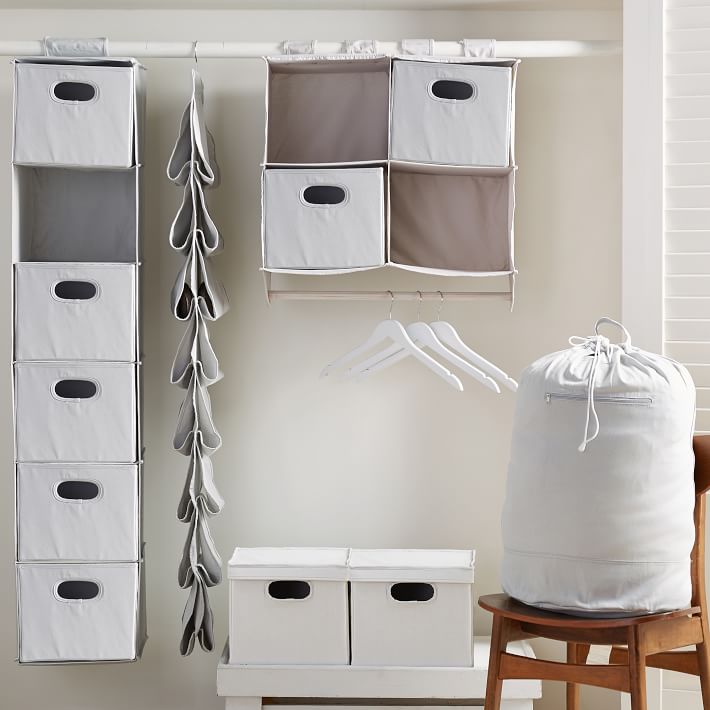 Soft Closet Storage - Hanging Closet Organizer & Shoe Pockets