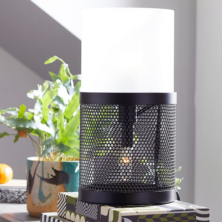Perforated Double Bulb Table Lamp