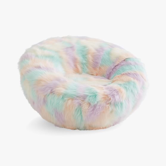 Snowcone Faux-Fur Bean Bag Chair