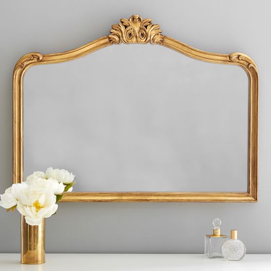 The Emily & Meritt Bow Mirror, Gold