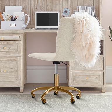 Tweed Ivory Lane Desk Chair