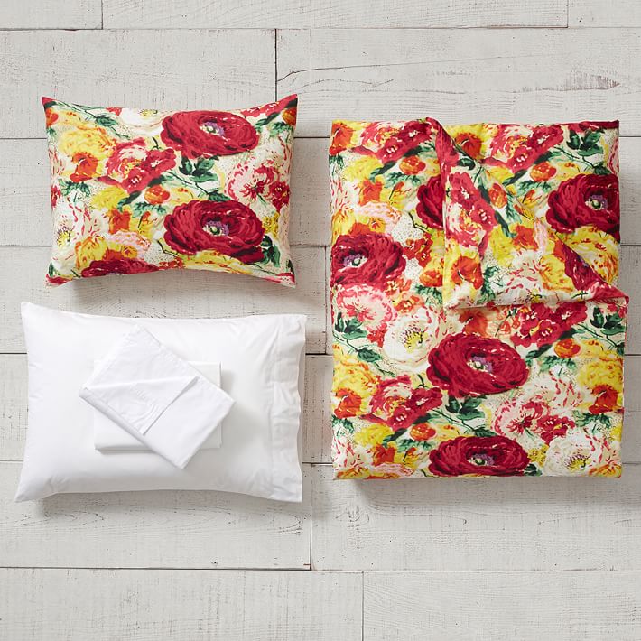 Savannah Garden Duvet Bedding Set with Duvet Cover, Duvet Insert, Sham, Sheet Set + Pillow Inserts