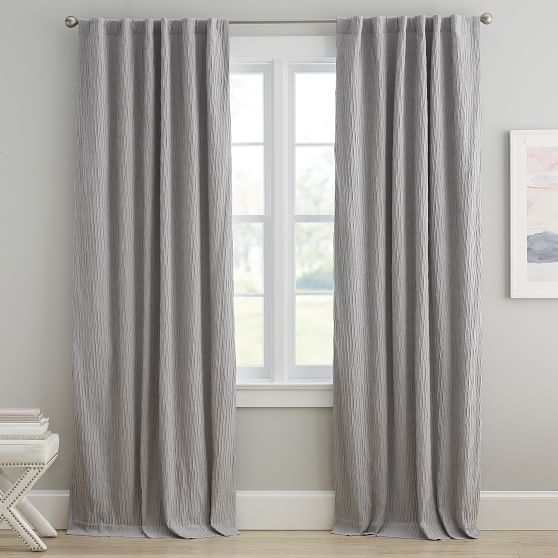 Allover Pleated Blackout Curtain Teen Curtains Pottery Barn Teen