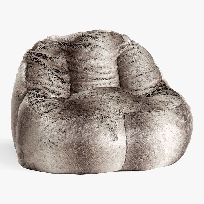 Ombre Faux-Fur Leanback Lounge Chair | Pottery Barn Teen