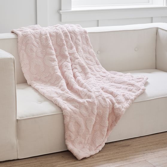 Chenille Leopard Throw Blanket | Pottery Barn Teen