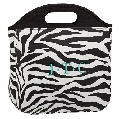 Black Zebra Tote Lunch Bag | Pottery Barn Teen
