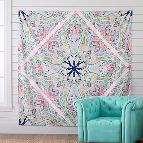 Preppy Paisley Tapestry Wall Decor Pottery Barn Teen