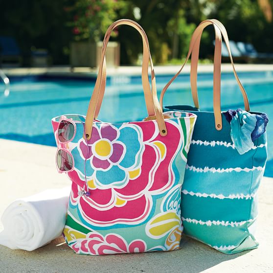 Surf Floral Seaside Splash Teen Beach Bag | Pottery Barn Teen