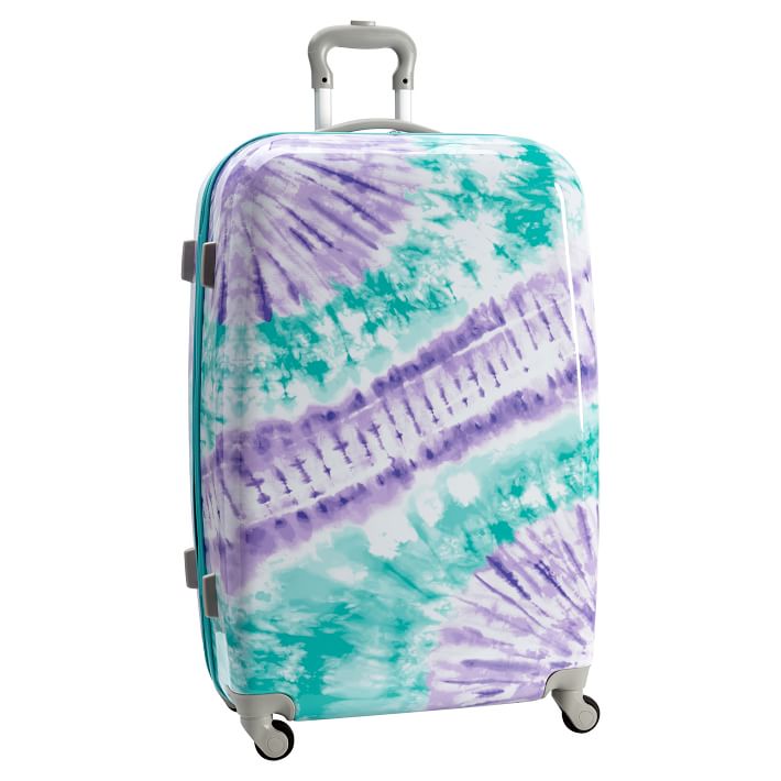 Hard-Sided Pool Tie-Dye Checked Spinner