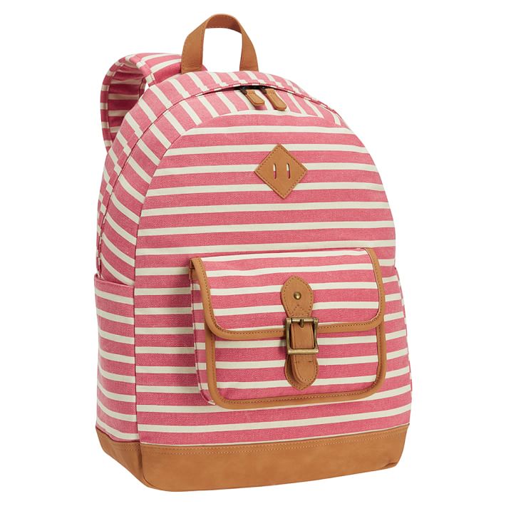 Northfield Coral Stripe Backpack