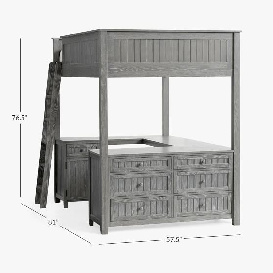 Beadboard Teen Loft Bed | Pottery Barn Teen