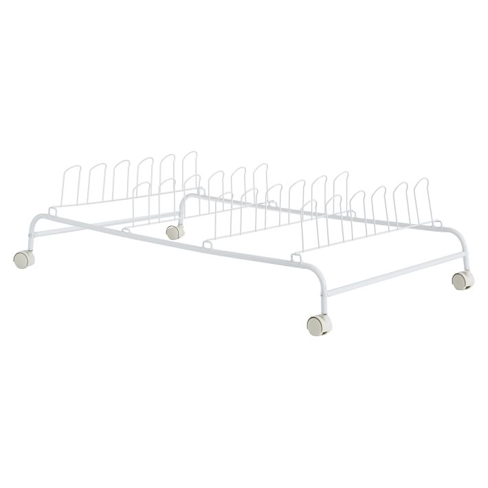 Underbed rolling shoe on sale rack