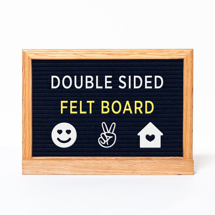 Mini Felt Letter Board with White Board