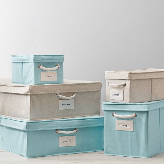 Solid Canvas Bins Dorm Storage Pottery Barn Teen   Solid Canvas Bins C 