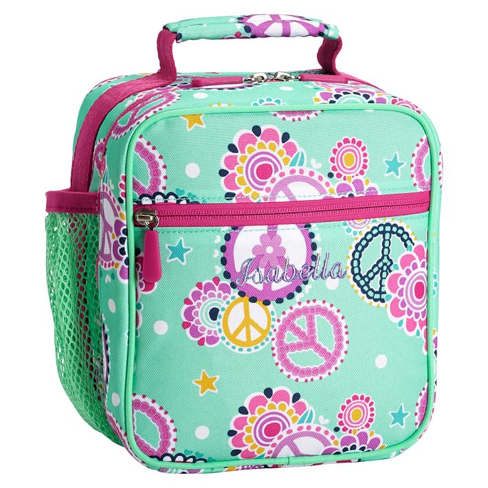 Gear-Up Mint Peace Paisley Classic Lunch With Mesh Side Pocket