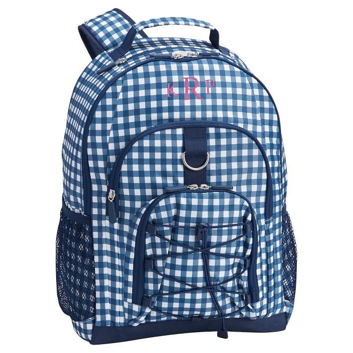 Gear-Up Navy Gingham Backpack