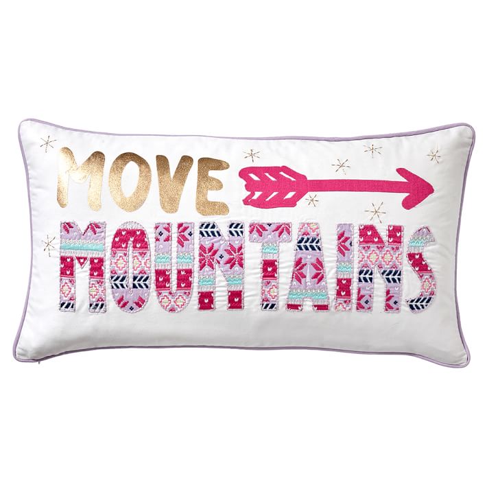 Holiday Spirit Pillow Cover, Move Mountains