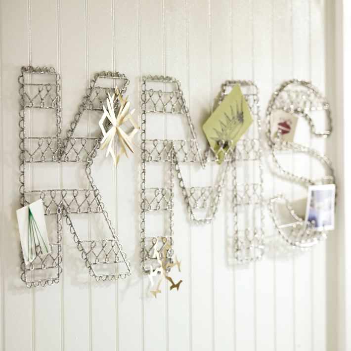 Wire Glitter Letters