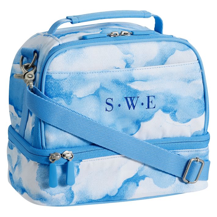 Gear-Up Blue Clouds Dual Compartment Lunch Bag