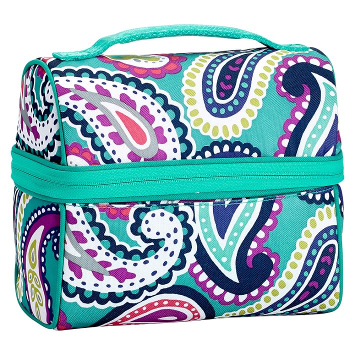 Gear-Up Pool Paisley Retro Lunch Bag