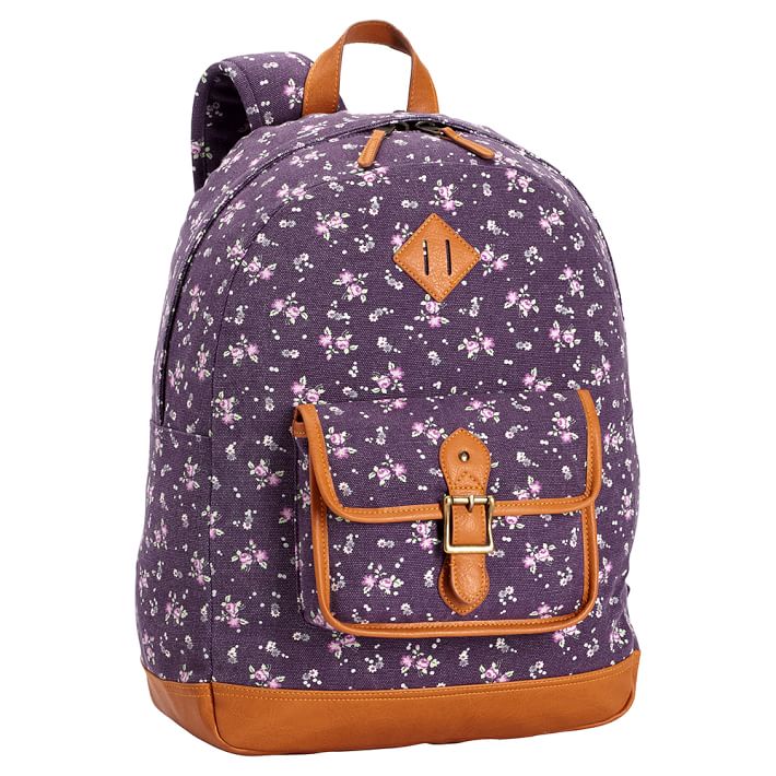Northfield Purple Ditzy Floral Backpack